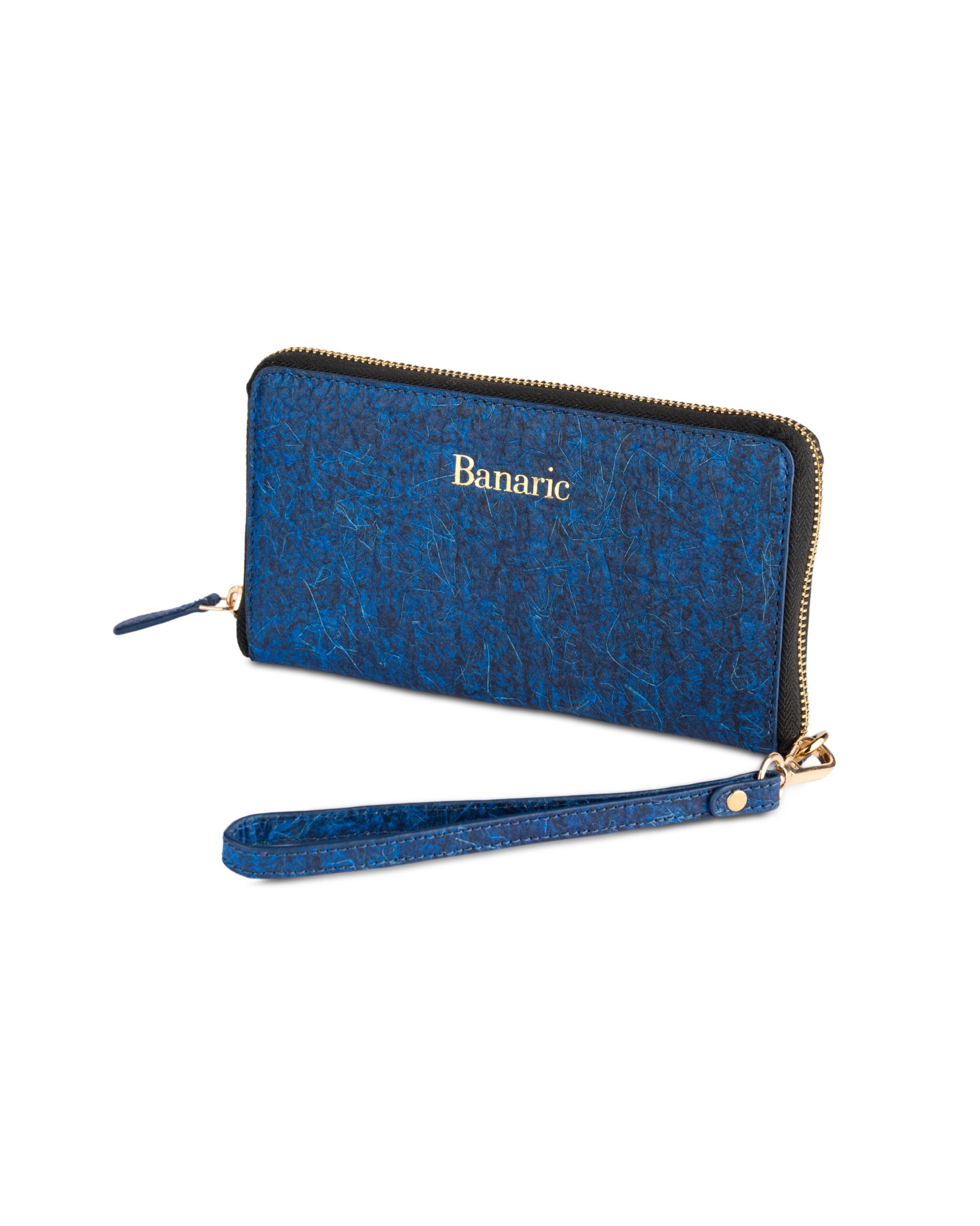 Blue organic envelope made from eco-friendly material